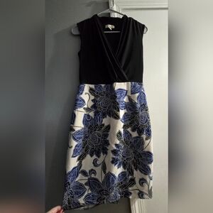Black and Blue Floral Dress